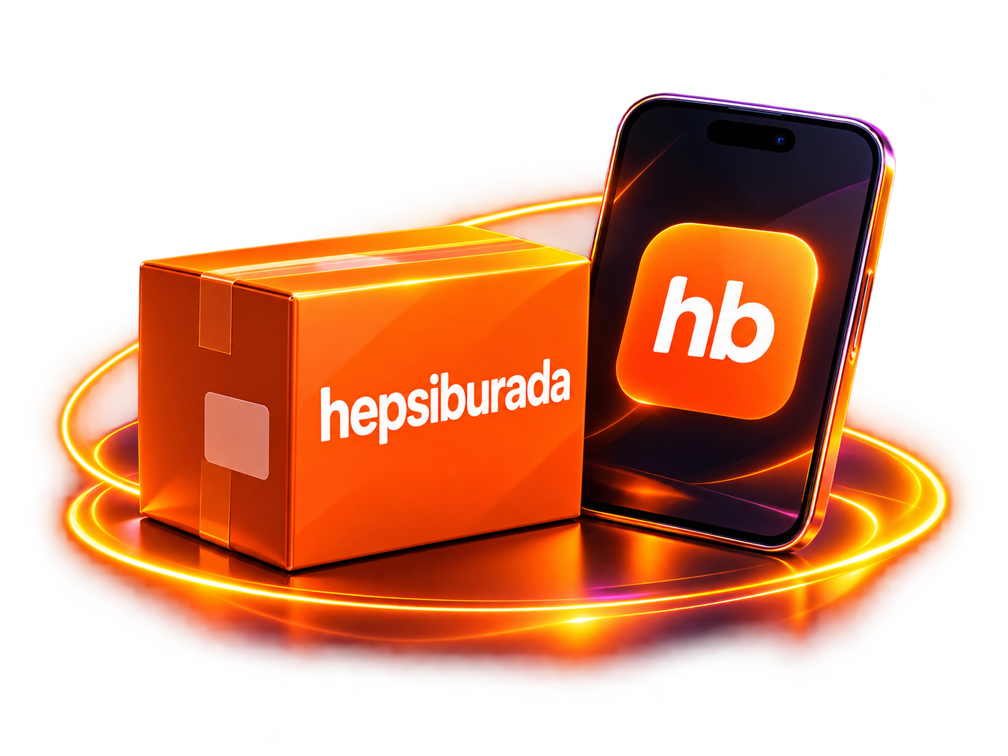 Hepsiburada Affiliate başvuru şartları için telefon ve paket görseli